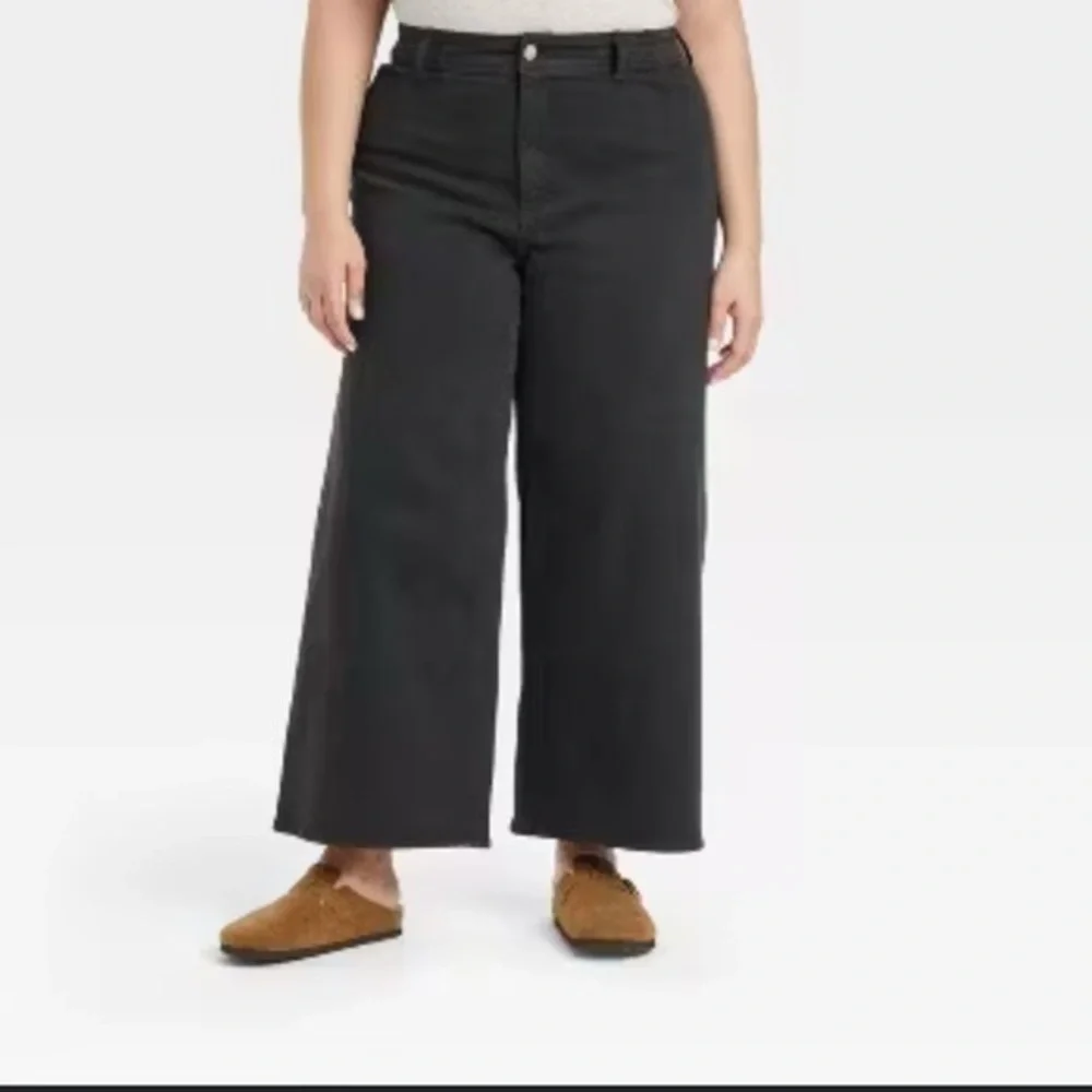 New Universal Thread Women's High-Rise Sailor Wide Leg Ankle Jeans Size 17 NWT